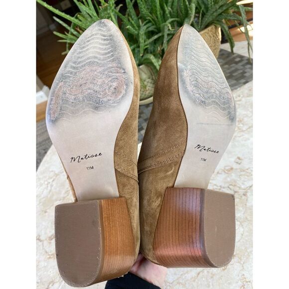 Matisse Harper Tan Leather Ankle Boots 9 - Women | Color: Beige camel brown  | S - Picture 2 of 9